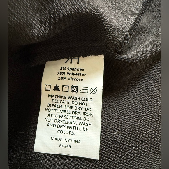 Rihoas Black Square Neck Scalloped Mini Dress NWT!!! - Picture 10 of 10